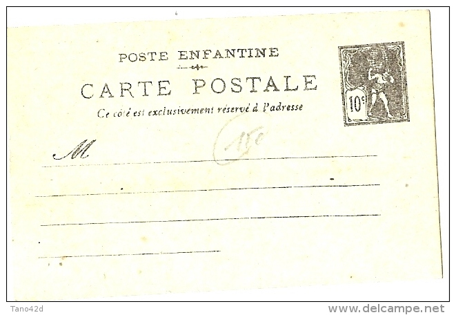 LPP12/3- FRANCE POSTE ENFANTINE - Private Stationery