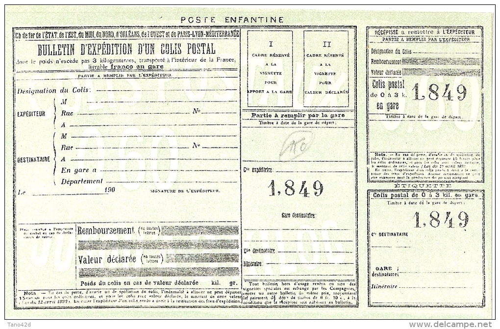 LPP12/3- FRANCE POSTE ENFANTINE - Pseudo-interi Di Produzione Privata