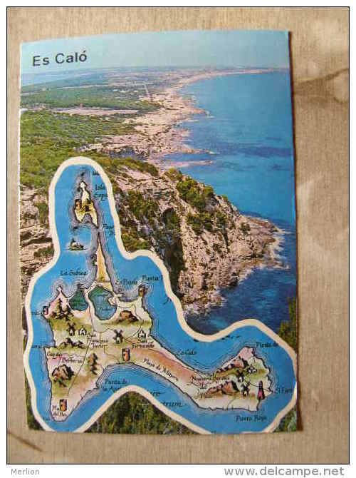 Espana Islas Baleares - Formentera   Es Caló  Map Karte Carte  D107193 - Formentera