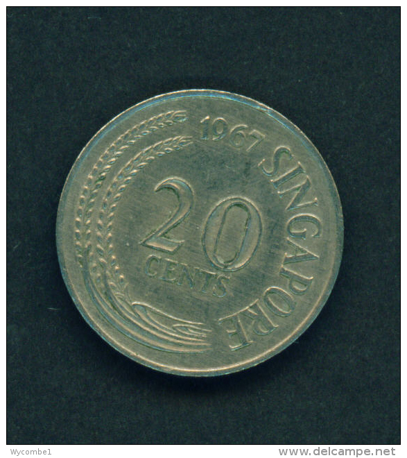 SINGAPORE -  1967 20c Circ. - Singapore