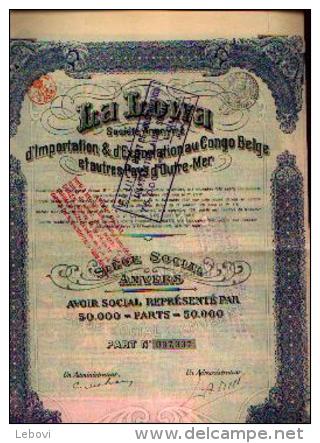 ANVERS « La Lowa SA D’importation & D’exportation Au Congo Belge Et Autres Pays D’Outremer » (1925) - Afrique