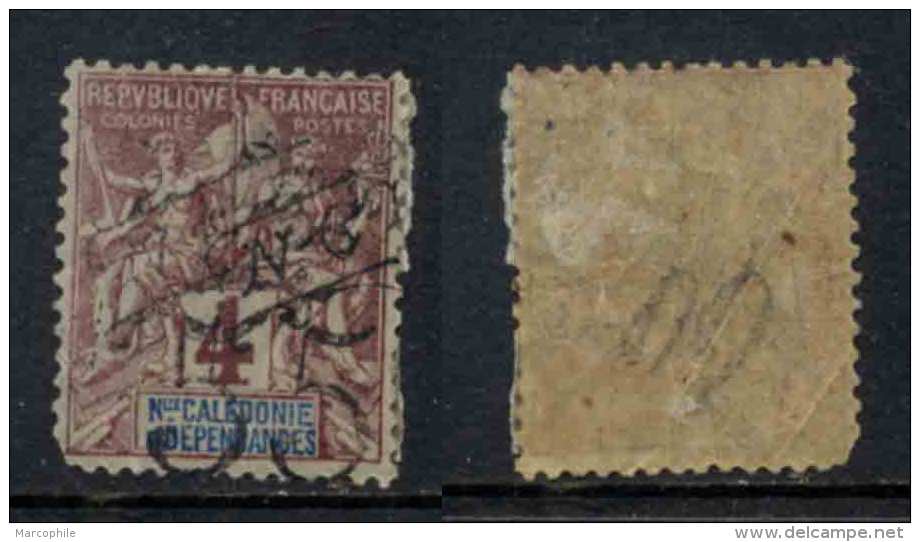 NOUVELLE CALEDONIE / 1900 - # 55aB * DOUBLE SURCHARGE / COTE 95.00 EUROS (ref T343) - Geschnittene, Druckproben Und Abarten