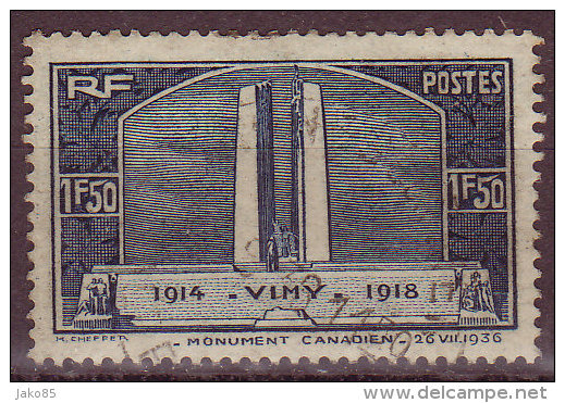 FRANCE - 1936 - YT N° 317 -oblitéré  - - Oblitérés