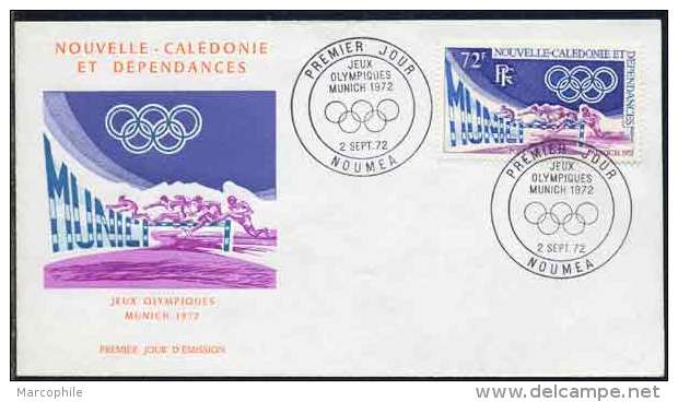 NOUVELLE CALEDONIE / FDC 1972 JEUX OLYMPIQUES (ref 1993) - FDC