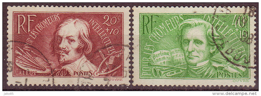 - FRANCE - 1936 - YT N° 330 / 331 -oblitérés  - Caillet Et Mermoz - Used Stamps