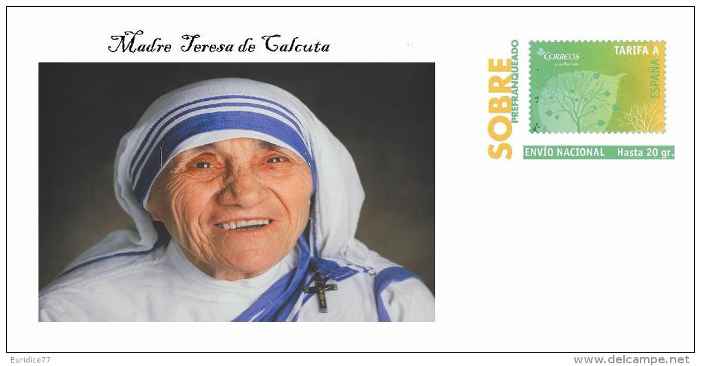 SOBRE HOMENAJE MADRE TERESA DE CALCUTA 1 - Mère Teresa