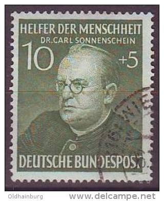 Bund 1952, Mi. 157 Gestempelt, Dr. Sonnenschein, Kath. Seelsorger - Théologiens