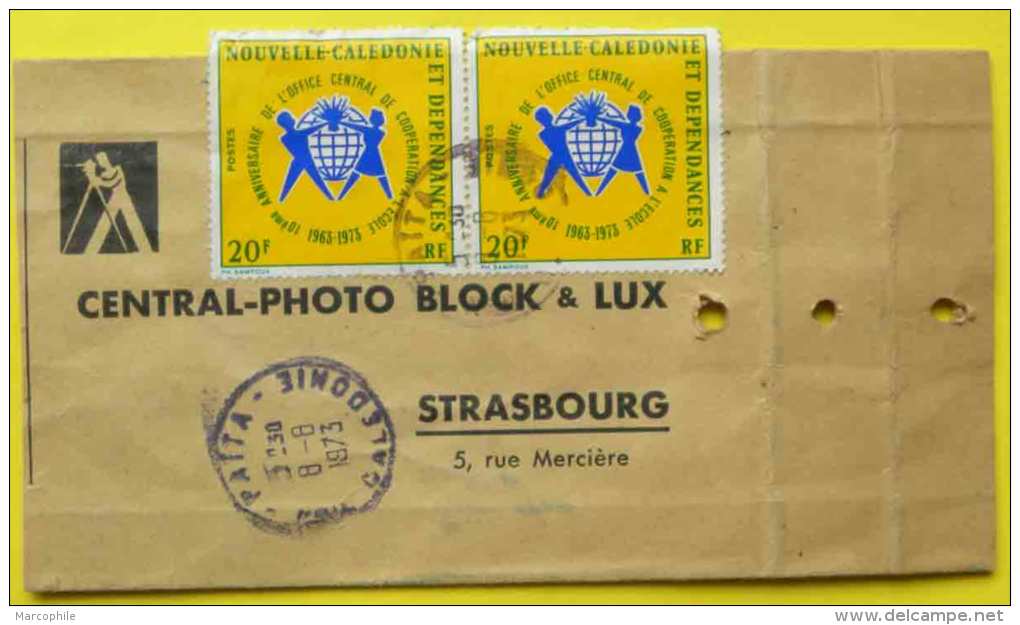 PAITA - NOUVELLE CALEDONIE / 1973 PETIT PAQUET POUR STRASBOURG (ref 1348) - Lettres & Documents