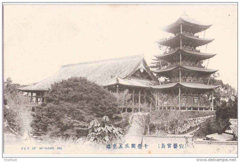 Japan Nippon Insel Miyajima View Of Miyajima Aki Ungelaufen TOP-Erhaltung - Hiroshima