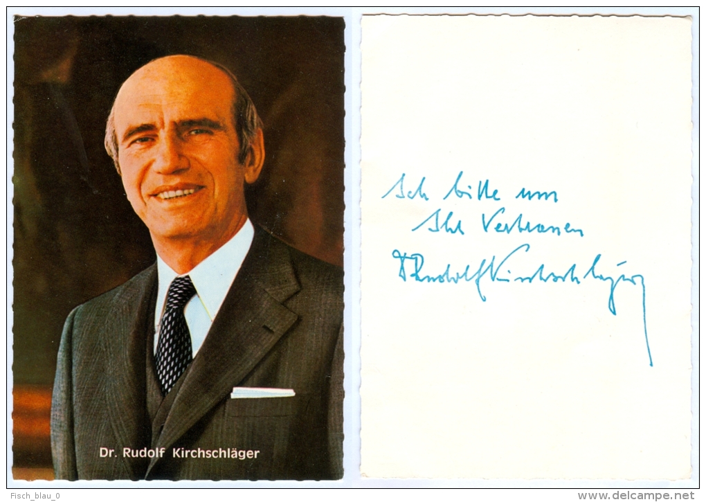 2) AK Rudolf Kirchschläger Österreich Niederkappel Bundespräsident Politik Wien Politiker Austria Autriche - Persönlichkeiten