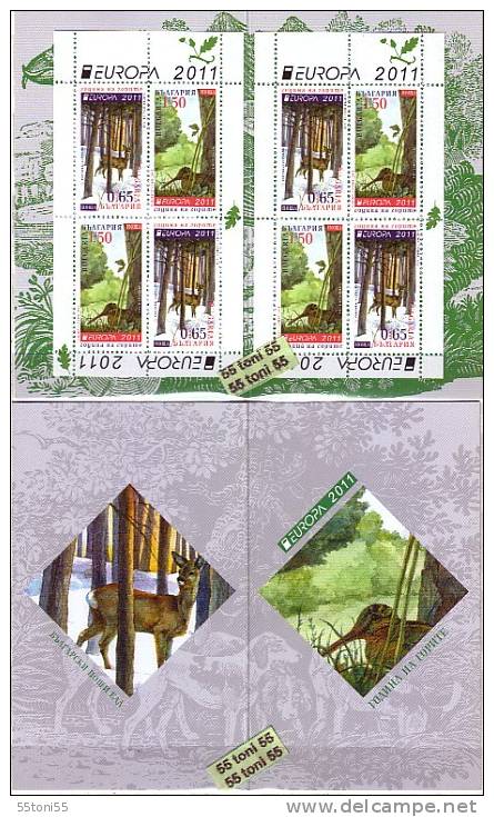 2011  Europa - Year Of Forests   BOOKLET &ndash; MNH  BULGARIA / BULGARIEN - 2011