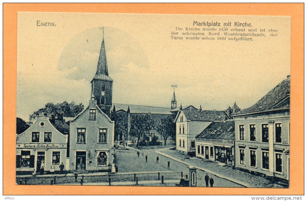 Esens Tapeten & Farben Handlung 1905 Postcard - Esens