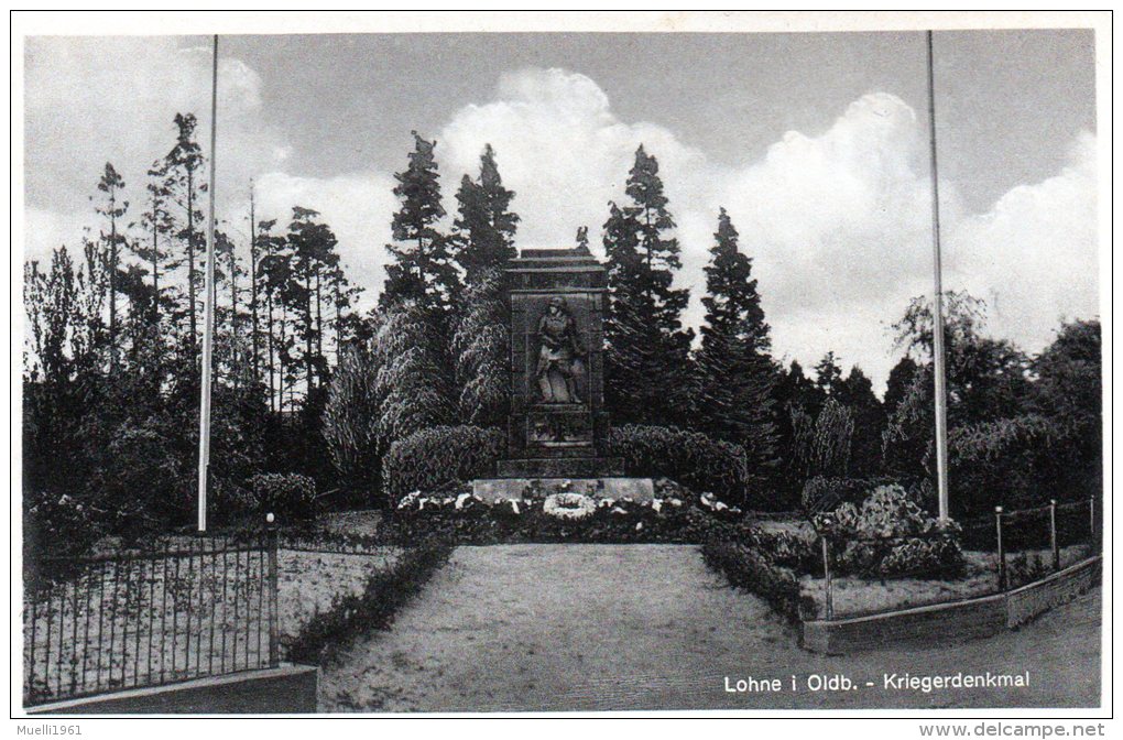 AK  Lohne In Oldb., Kriegerdenkmal, Ungel. - War Memorials