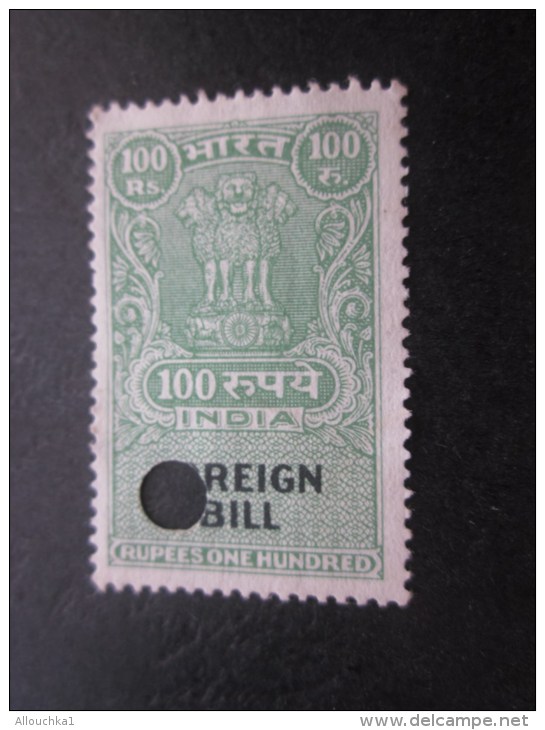 Timbre Stamp >Inde - India British - INDE Anglaise  Foreing Bill  Fiscale >  Perforé Perforés Perfin Perfins PERFO - Altri & Non Classificati