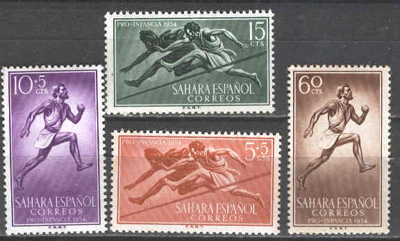 Spain SAHARA Edifil # 112-115 MNH Sports Set - Sahara Español