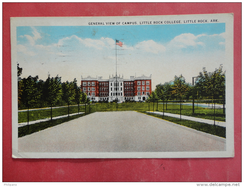 Little Rock,AR--General View Of Campus, Little Rock College--cancel 1927--PJ 176 - Altri & Non Classificati