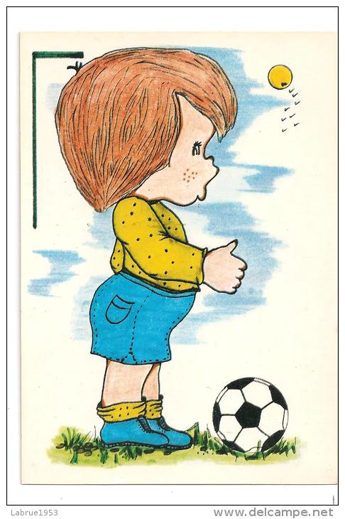 Enfant - Ballon De  Foot--(Réf.5622) - Tarjetas Humorísticas