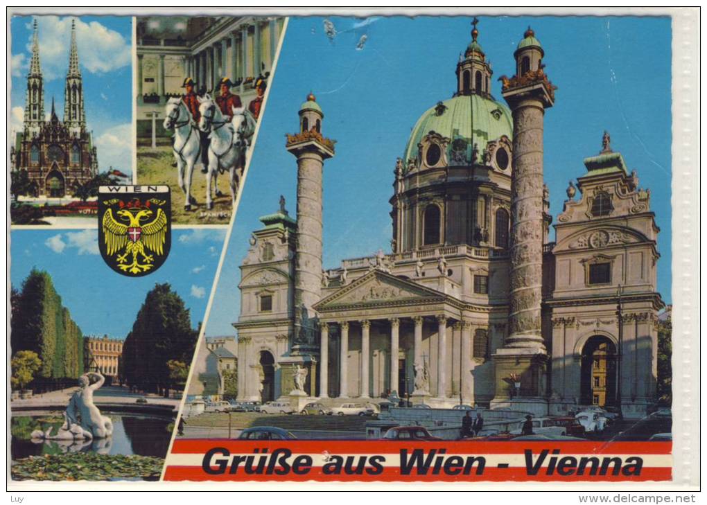 Grüsse Aus WIEN / VIENNA - Karlskirche, Votivkirche .... - Kirchen