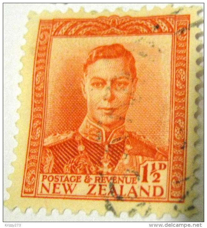 New Zealand 1938 King George VI 1.5d - Used - Oblitérés