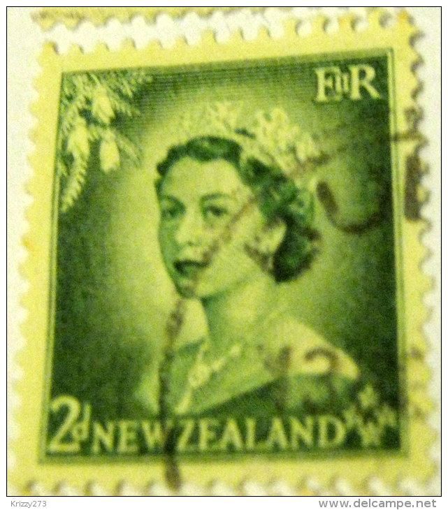 New Zealand 1953 Queen Elizabeth II 2d - Used - Used Stamps