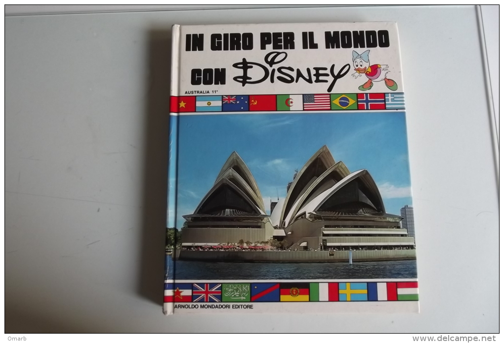 Lib198 In Giro Per Il Mondo Con Disney, Vol. N.11 Australia, Mondadori Editore 1976 - Prima Edizione, Paperino, Topolino - Premières éditions