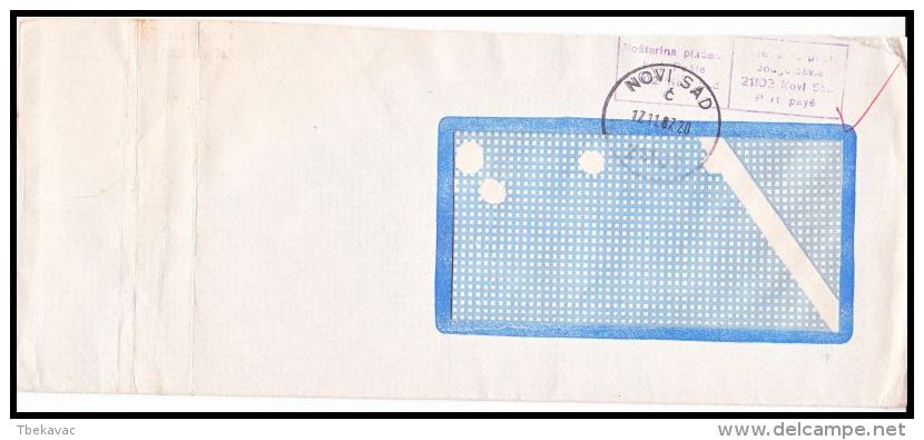 Yugoslavia 1987, Official Cover From Novi Sad - Other & Unclassified