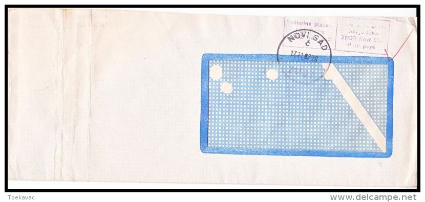 Yugoslavia 1987, Official Cover From Novi Sad - Altri & Non Classificati