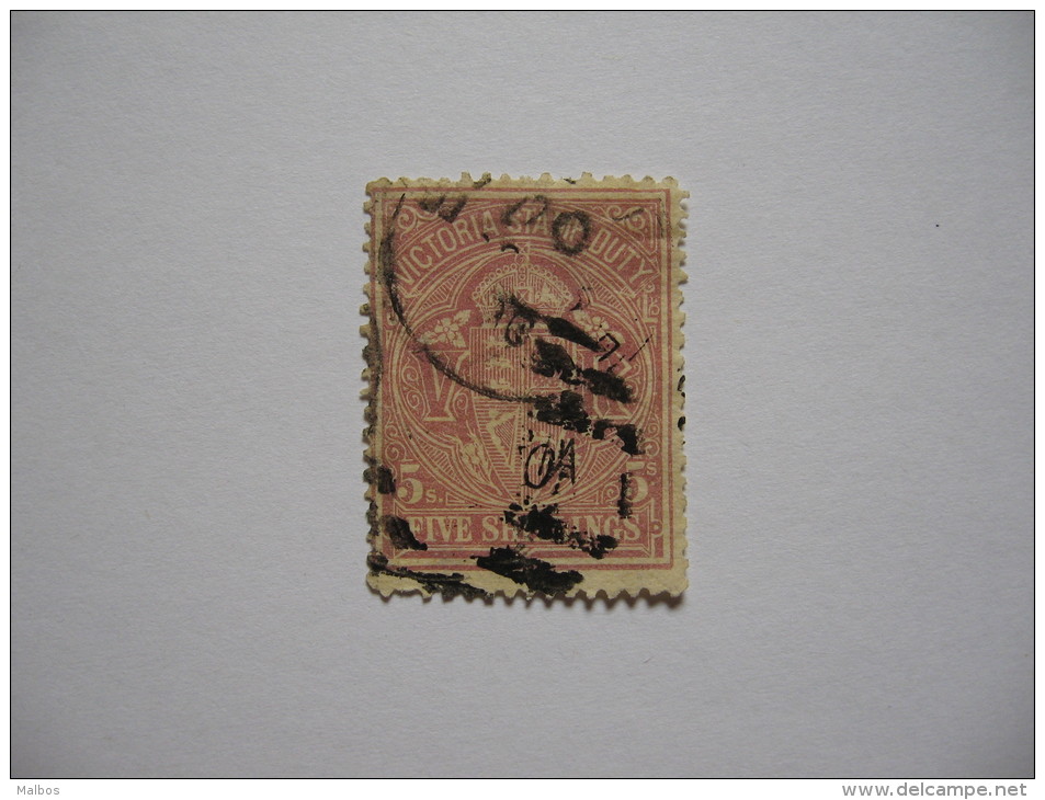 VICTORIA 1896 (ob)  S&G# 270  W33 V -  P12.5 - Used Stamps
