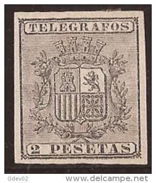 PRTGF9SASD-L2161TESCSCLASC.Spain. Espagne.Telegrafos.Escudo .ALFONSO  Xlll .PUERTO RICO ESPAÑOL.1875.(Ed 9) .  LU - Otros & Sin Clasificación