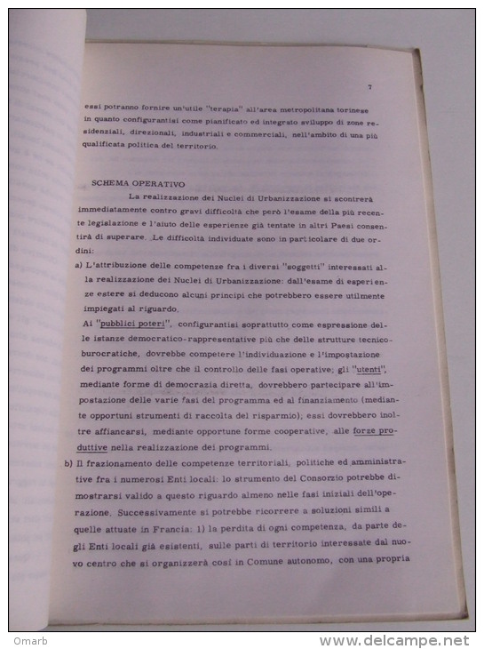 Lib194 Centro Ricerca Documentazione Einaudi Ipotesi Razionalizzazione Sviluppo Area Metropolitana Torino Urbanistica - Arte, Architettura