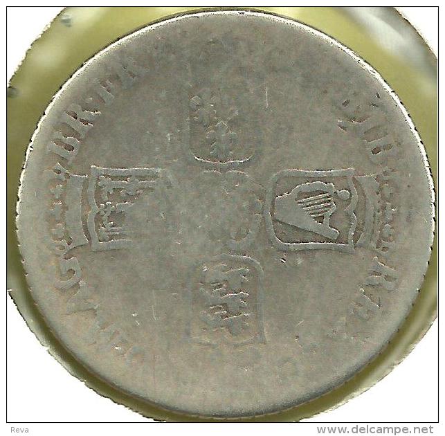 UK GREAT BRITAIN 1 SHILLING SHIELDS FRONT KWIII 1ST BUST BACK 1695 AG SILVER SCARCE YEAR  READ DESCRIPTION CAREFULLY !!! - Other & Unclassified