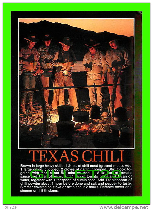 RECETTES - RECIPES - TEXAS CHILI - - Recettes (cuisine)