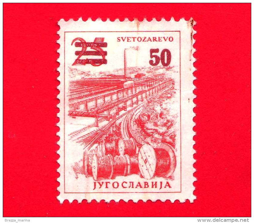 JUGOSLAVIA  - 1961 - Nuovo -  Industria - Svetozarevo - 25 Sovrastampato 50 - Nuevos