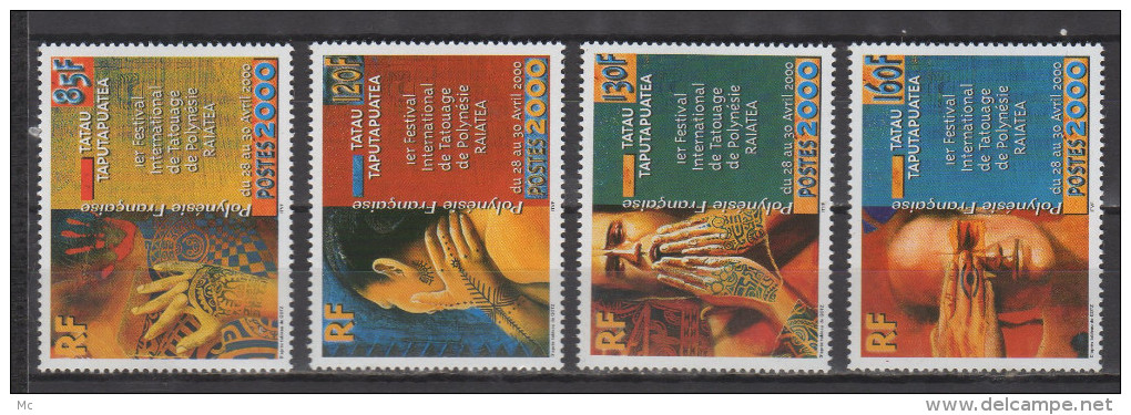 Polynésie Francaise  N°  614 / 617 Luxe ** - Unused Stamps