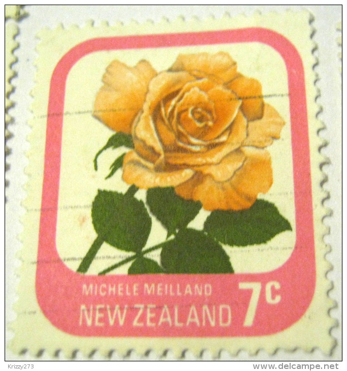 New Zealand 1975 Roses Michele Meilland 7c - Used - Gebraucht