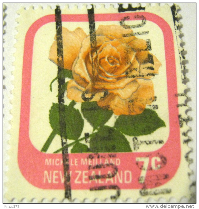 New Zealand 1975 Roses Michele Meilland 7c - Used - Usados