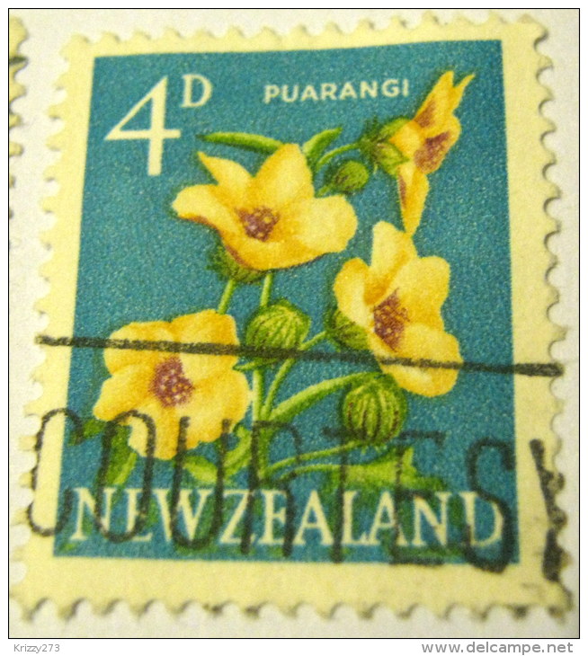 New Zealand 1960 Flower Puarangi 4d - Used - Oblitérés
