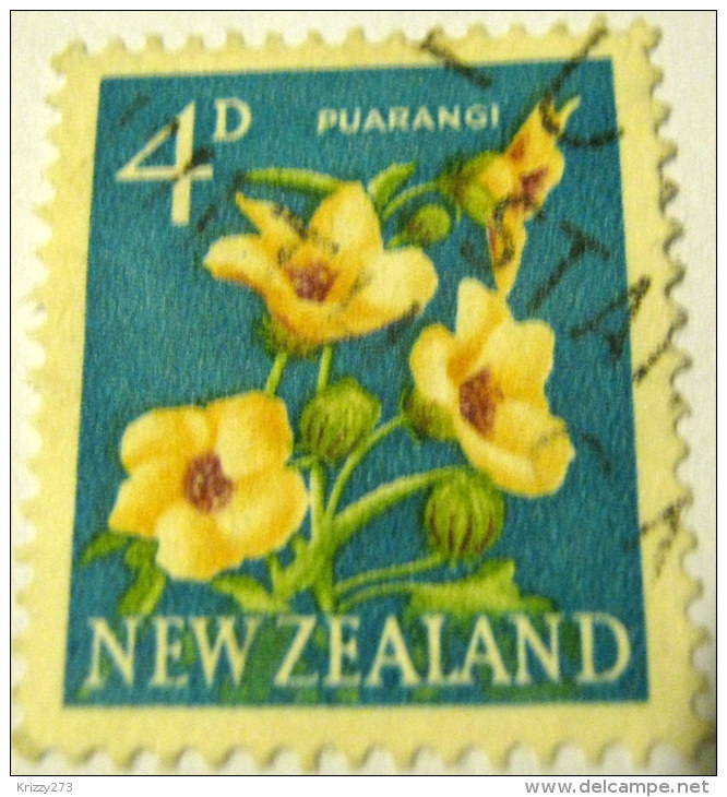 New Zealand 1960 Flower Puarangi 4d - Used - Gebruikt