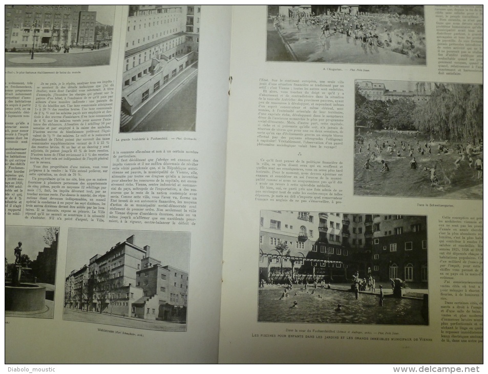 1927 Drame Ferroviaire Montenvers;VIENNE (Schweitzergarten,Fuchsenfeldhof.. Etc) ;Néouvielle ;Fourrures Révillon CANADA - L'Illustration