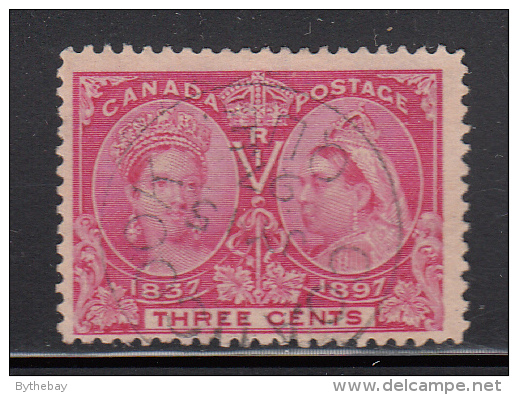 Canada Used Scott #53 3c Jubilee Cancel: SON CDS Coaticook QUE JY 15 97 - Oblitérés