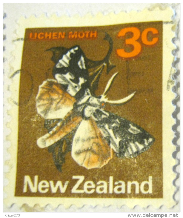 New Zealand 1970 Lichen Moth 3c - Used - Usados