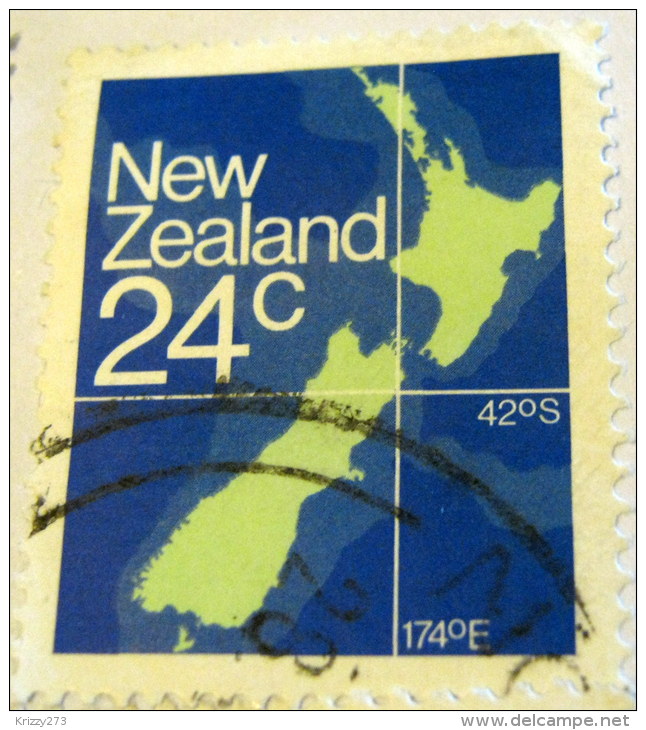 New Zealand 1982 Map 24c - Used - Used Stamps