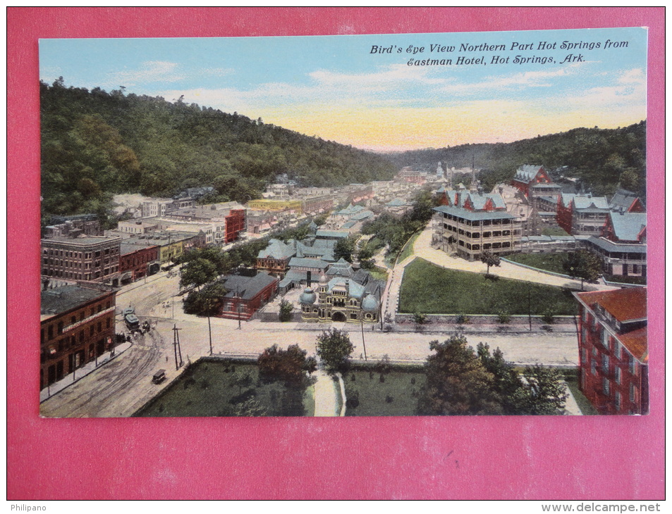 Hot Springs,AR--Bird's Eye View Northern Part Of Hot Springs--not Mailed--PJ 180 - Other & Unclassified