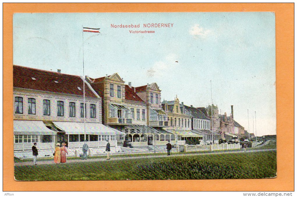 Norderney Victoriastrasse 1905 Postcard - Norderney