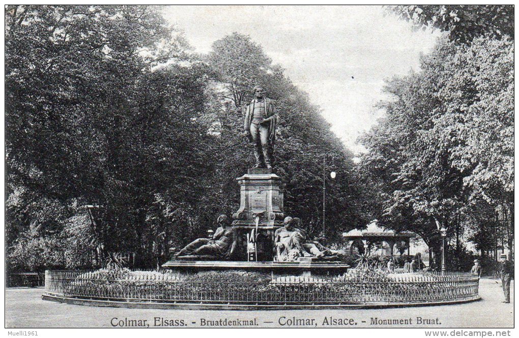 Soldatenpost 1913,  Colmar Im Elsass,  Brutdenkmal - War Memorials