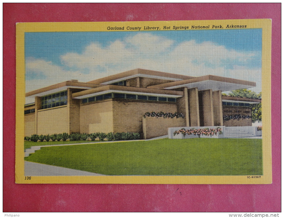 Hot Springs,AR--Garland County Library--not Mailed--PJ 181 - Other & Unclassified