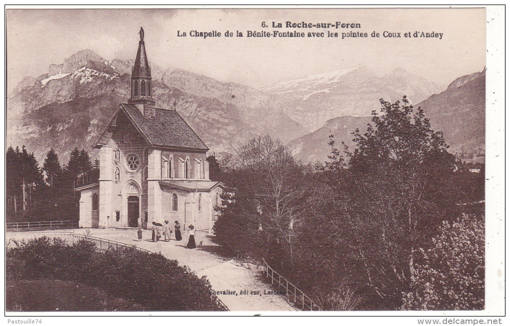 6.  La  Roche-sur-Foron.  -  La  Chapelle  De  La  Bénite-Fontaine  Avec  Les  Pointes  De  Coux  Et  D´ Andey - La Roche-sur-Foron
