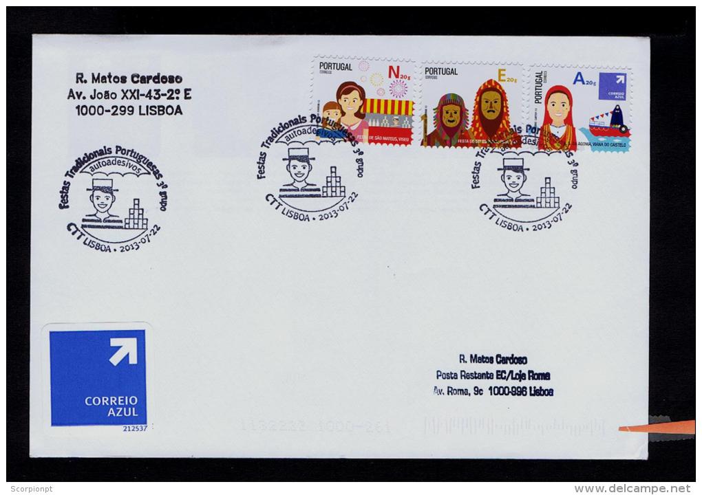 Portugal RARE RARE RARE Circulate Cover Covers Fdc FESTAS ADESIVOS S.Mateus Stº Estevão Senhoria Da Agonia Sp2600 - Unused Stamps