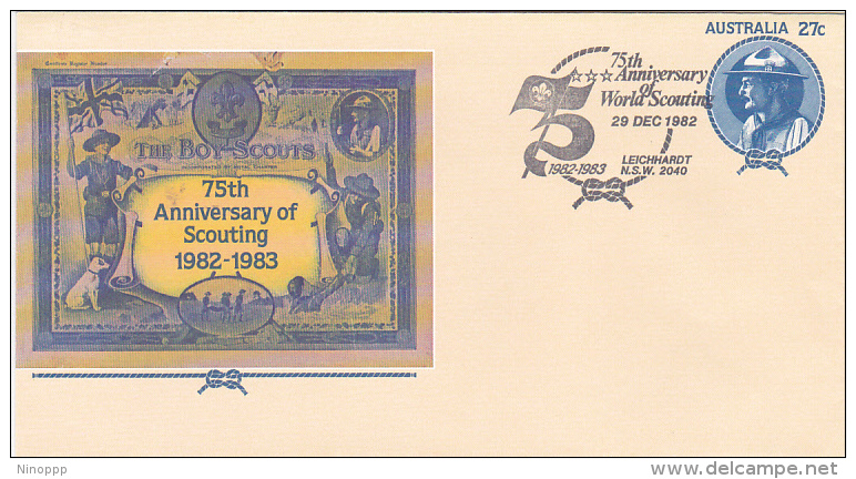 Australia 1982 75th Anniversary Of World Scouting Souvenir Cover - Other & Unclassified