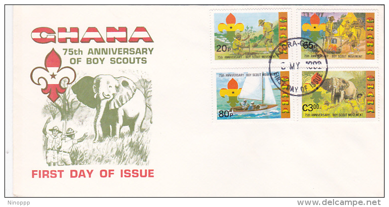 Ghana 1982 75th Anniversary Of Boy Scouts FDC - Other & Unclassified